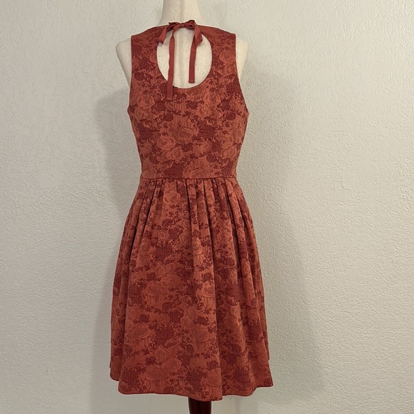 The Limited brocade Persimmon party dress , women’s 4 - Picture 6 of 10